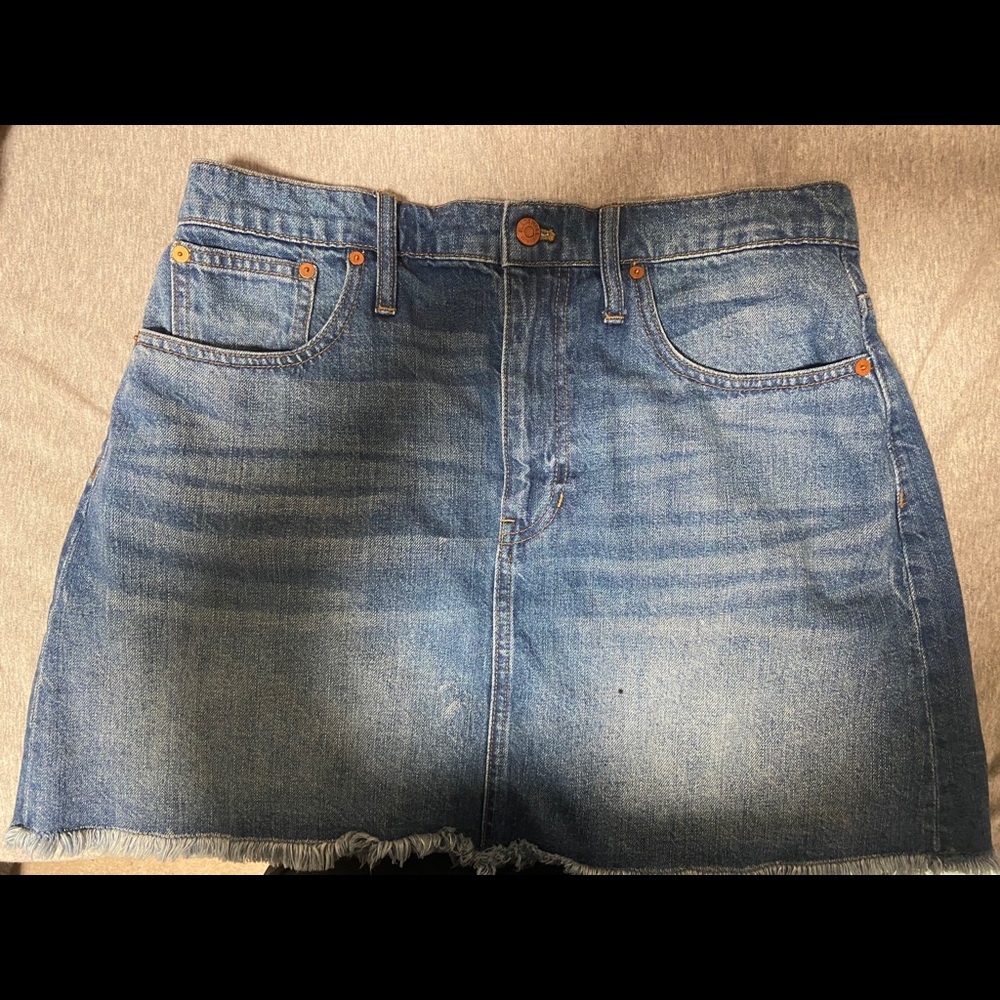 Madewell A-Line Denim Skirt